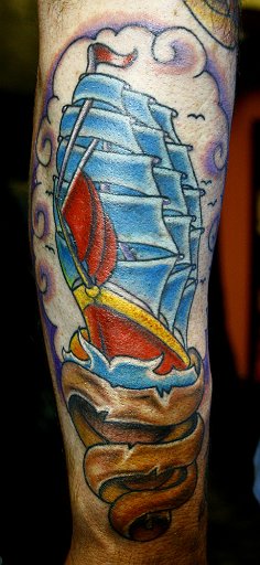 Meaning of the Ship or Sail Boat Tattoo